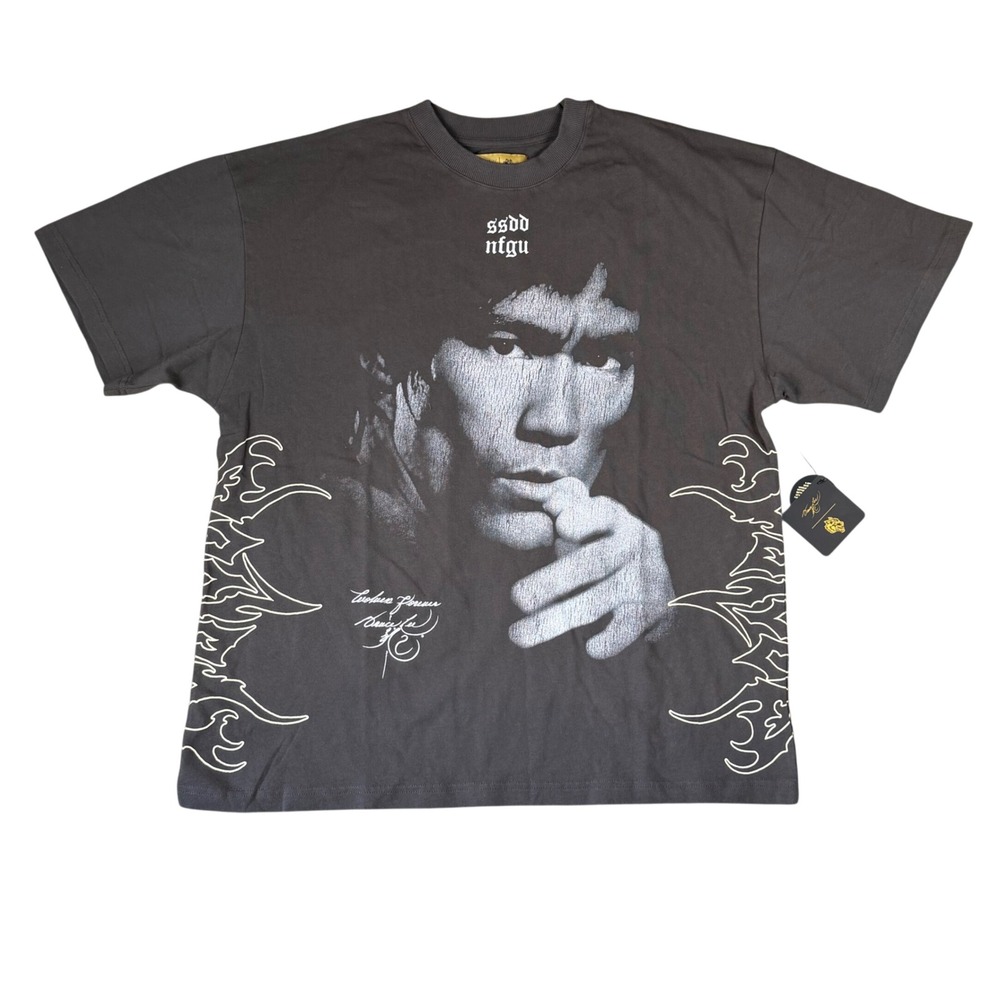 Darc Sport Bruce Lee Premium Tee Wolf Gray Limited Edition 484/1000 Mens Large